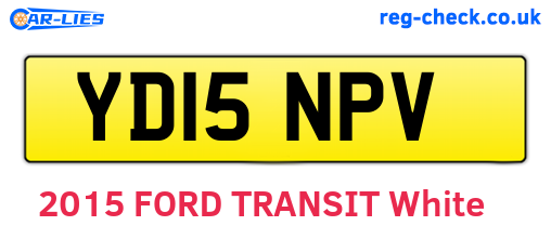 YD15NPV are the vehicle registration plates.
