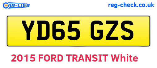 YD65GZS are the vehicle registration plates.