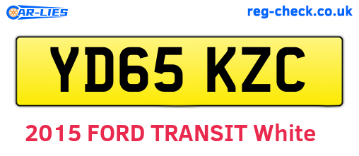 YD65KZC are the vehicle registration plates.