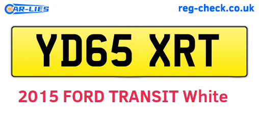YD65XRT are the vehicle registration plates.