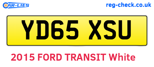 YD65XSU are the vehicle registration plates.