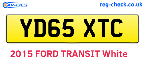 YD65XTC are the vehicle registration plates.