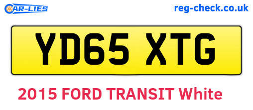 YD65XTG are the vehicle registration plates.