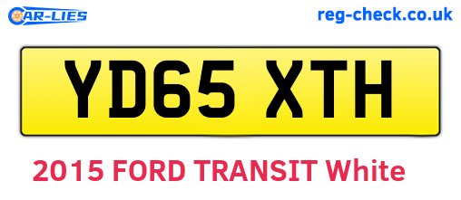 YD65XTH are the vehicle registration plates.