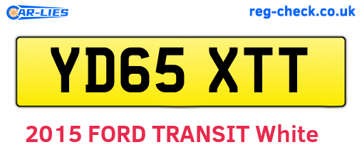 YD65XTT are the vehicle registration plates.