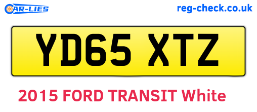 YD65XTZ are the vehicle registration plates.