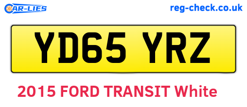 YD65YRZ are the vehicle registration plates.