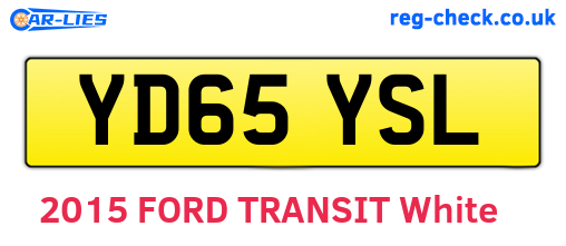 YD65YSL are the vehicle registration plates.