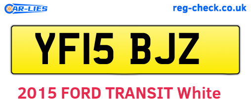 YF15BJZ are the vehicle registration plates.