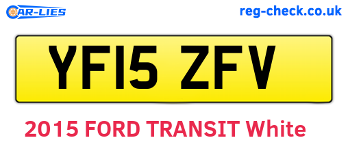 YF15ZFV are the vehicle registration plates.