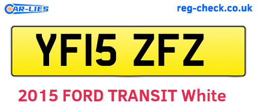 YF15ZFZ are the vehicle registration plates.