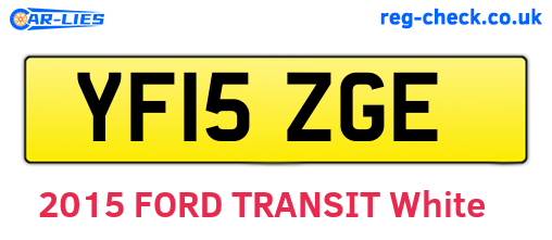 YF15ZGE are the vehicle registration plates.