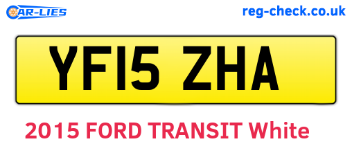 YF15ZHA are the vehicle registration plates.