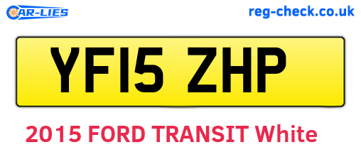 YF15ZHP are the vehicle registration plates.