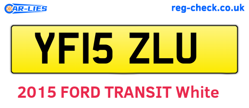 YF15ZLU are the vehicle registration plates.