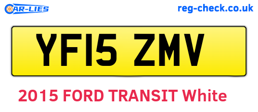 YF15ZMV are the vehicle registration plates.