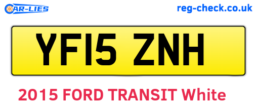 YF15ZNH are the vehicle registration plates.