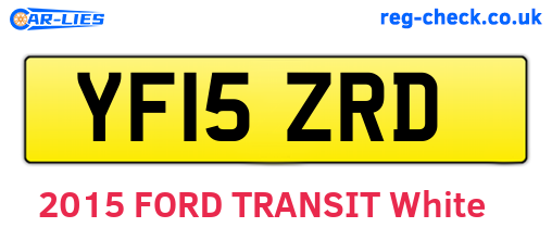 YF15ZRD are the vehicle registration plates.