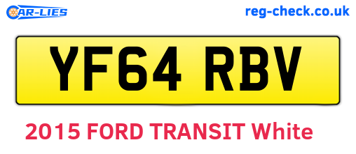 YF64RBV are the vehicle registration plates.