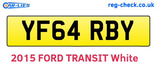 YF64RBY are the vehicle registration plates.