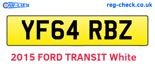 YF64RBZ are the vehicle registration plates.
