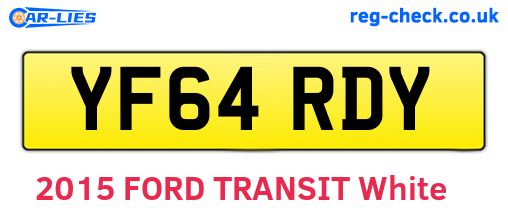 YF64RDY are the vehicle registration plates.