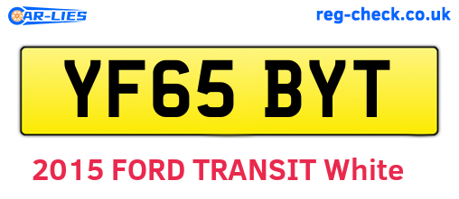 YF65BYT are the vehicle registration plates.