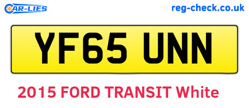 YF65UNN are the vehicle registration plates.