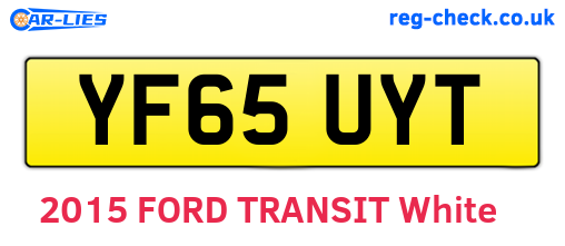 YF65UYT are the vehicle registration plates.