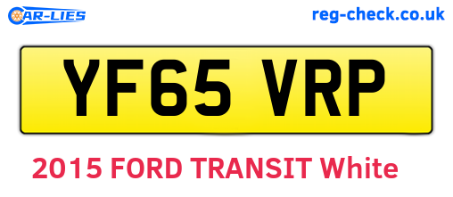 YF65VRP are the vehicle registration plates.