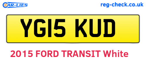 YG15KUD are the vehicle registration plates.