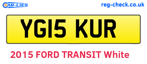 YG15KUR are the vehicle registration plates.