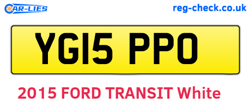 YG15PPO are the vehicle registration plates.