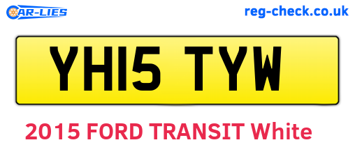 YH15TYW are the vehicle registration plates.