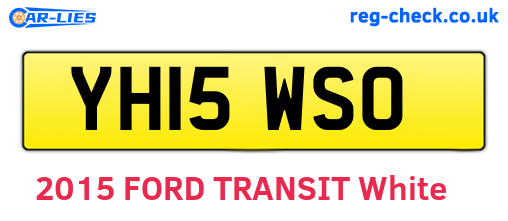 YH15WSO are the vehicle registration plates.