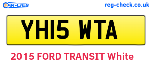 YH15WTA are the vehicle registration plates.