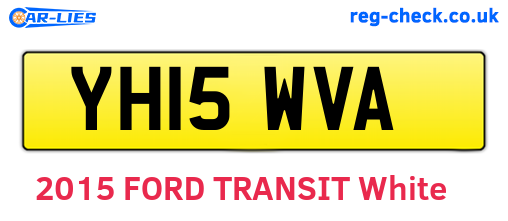 YH15WVA are the vehicle registration plates.