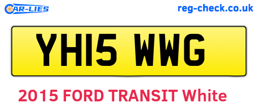 YH15WWG are the vehicle registration plates.