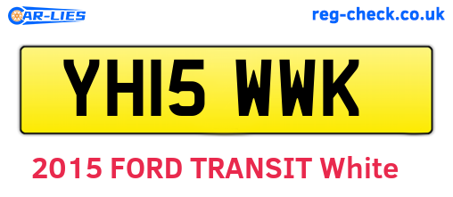 YH15WWK are the vehicle registration plates.