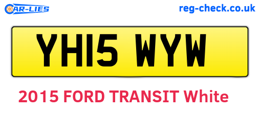 YH15WYW are the vehicle registration plates.