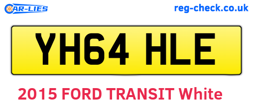 YH64HLE are the vehicle registration plates.