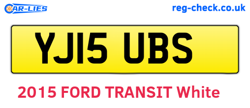 YJ15UBS are the vehicle registration plates.