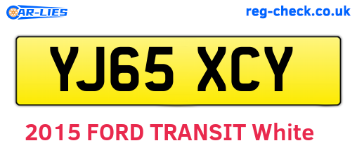 YJ65XCY are the vehicle registration plates.