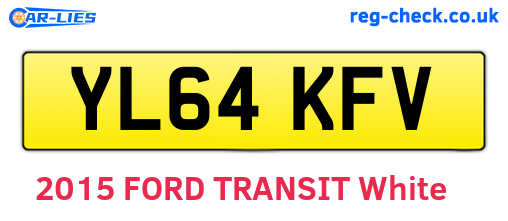 YL64KFV are the vehicle registration plates.