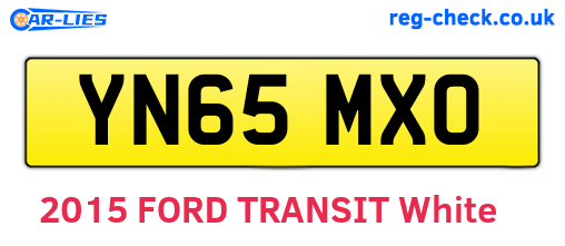 YN65MXO are the vehicle registration plates.