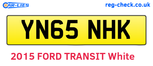 YN65NHK are the vehicle registration plates.