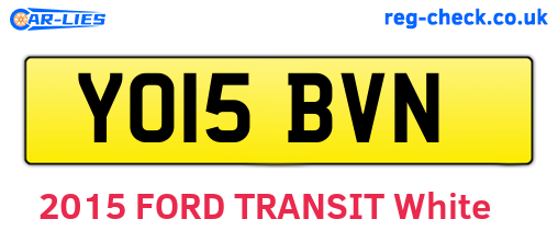 YO15BVN are the vehicle registration plates.