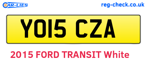 YO15CZA are the vehicle registration plates.