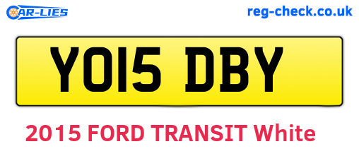 YO15DBY are the vehicle registration plates.
