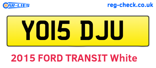 YO15DJU are the vehicle registration plates.